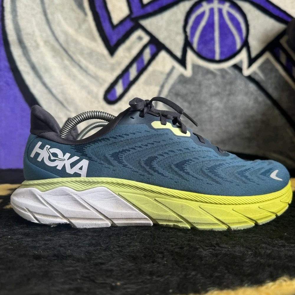 Size 10 - Hoka One One Arahi 6 Mens Graphite Blue Running Comfort